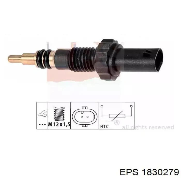 Compre 1830279 EPS Sensor de temperatura do fluido de esfriamento
