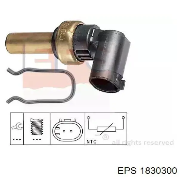 1830300 EPS Sensor de temperatura do fluido de esfriamento