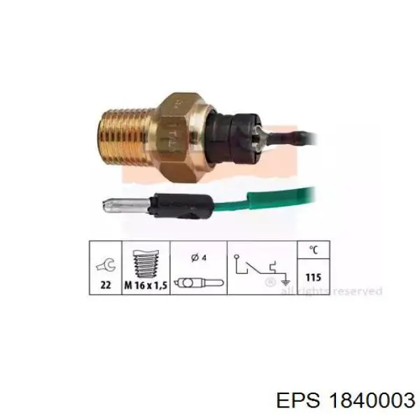 Sensor de temperatura do fluido de esfriamento FAE 35560 preço, a partir de 7,02 USD