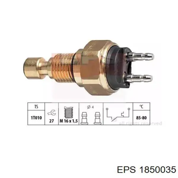Sensor de temperatura do fluido de esfriamento (de ativação de ventilador do radiador) FAE 37440 preço, a partir de 25,11 USD