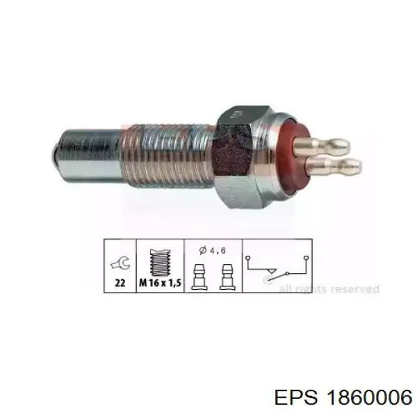 Compre 1860006 EPS Sensor de ativação das luzes de marcha à ré