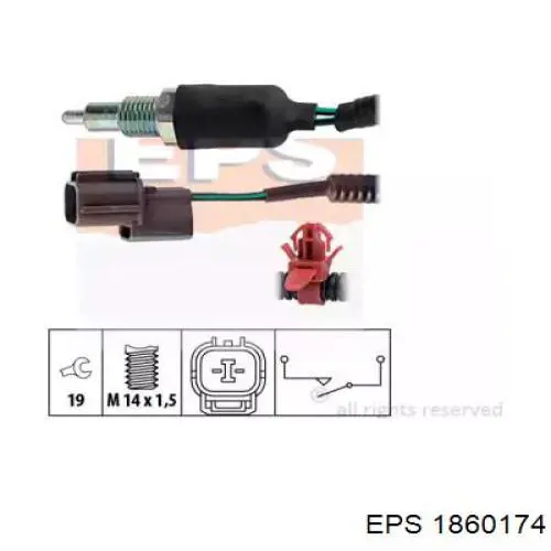 Sensor de ativação das luzes de marcha à ré EPS 1860174 preço, a partir de 24,82 USD