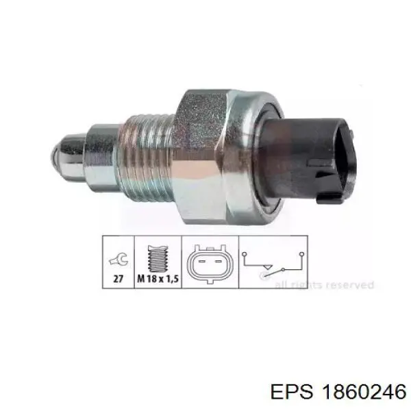 Sensor de ativação das luzes de marcha à ré EPS 1860246 preço, a partir de 17,06 USD