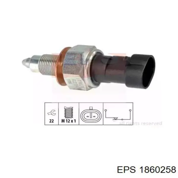 Sensor de ativação das luzes de marcha à ré 5801472603 Iveco