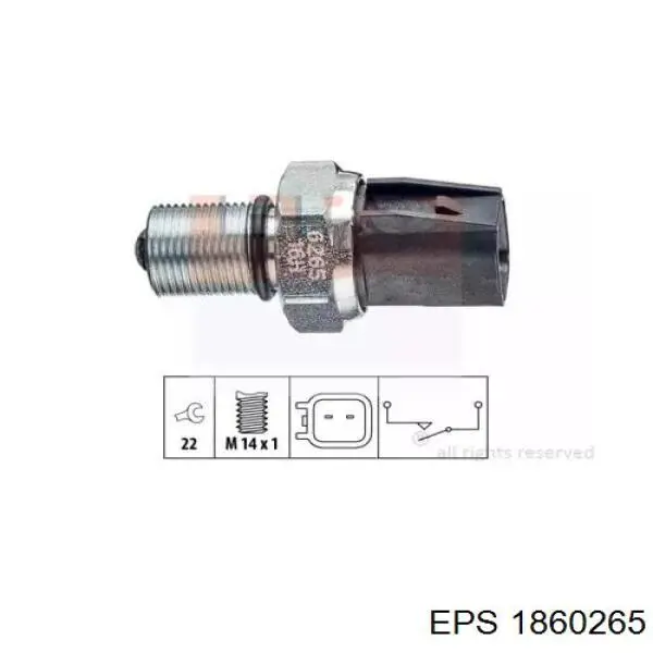 1860265 EPS Sensor de ativação das luzes de marcha à ré