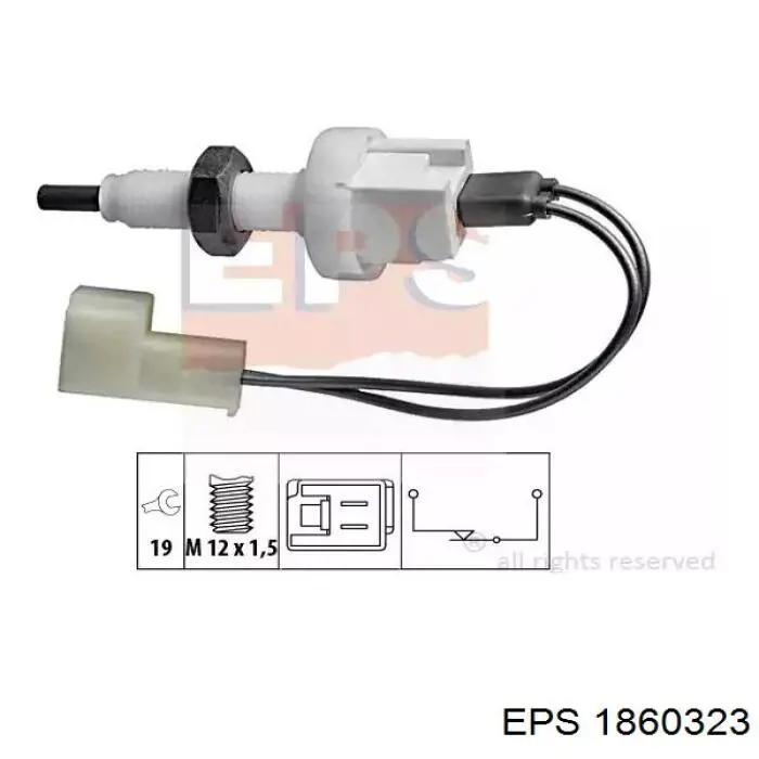 Sensor de ativação das luzes de marcha à ré EPS 1860323 preço, a partir de 11,10 USD