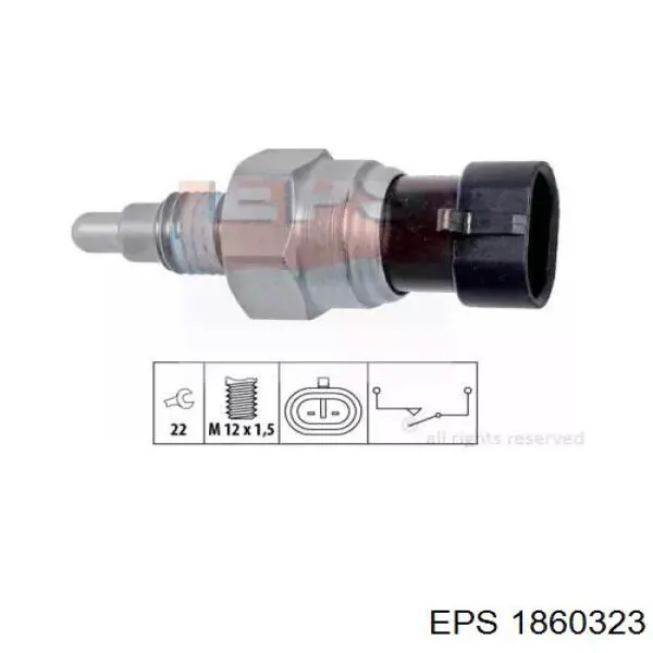 Compre 1860323 EPS Sensor de ativação das luzes de marcha à ré