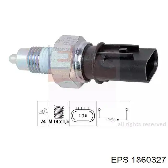 Sensor de ativação das luzes de marcha à ré EPS 1860327 preço, a partir de 13,76 USD
