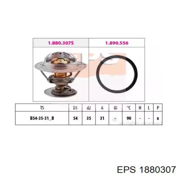 Termostato EPS 1880307 preço, a partir de 13,61 USD
