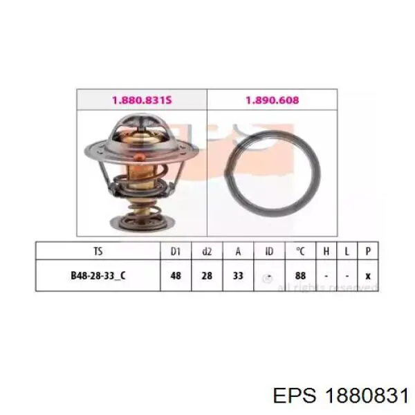 TH50588G1 Hyundai/Kia Termostato