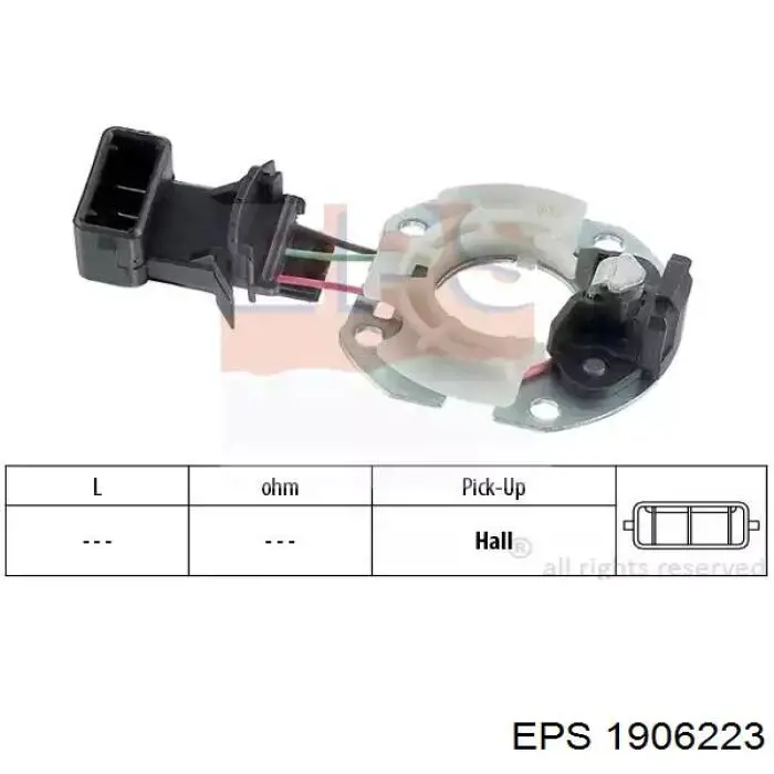Sensor de efeito Hall EPS 1906223 preço, a partir de 22,98 USD