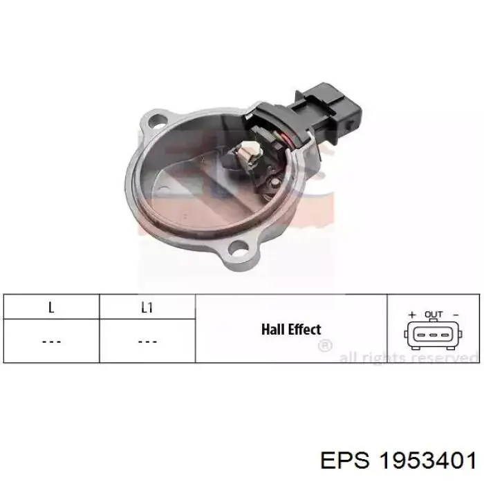 1953401 EPS Sensor de posição da árvore distribuidora