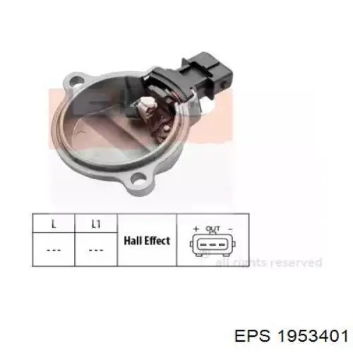 Sensor de posição da árvore distribuidora EPS 1953401 preço, a partir de 34,63 USD