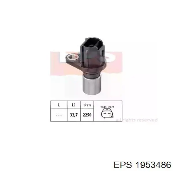 Sensor de posição da árvore distribuidora EPS 1953486 preço, a partir de 14,71 USD