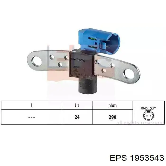 Sensor de posição (de revoluções) de cambota EPS 1953543 preço, a partir de 25,78 USD