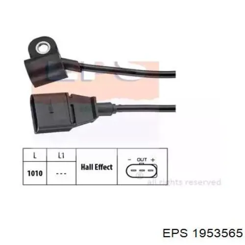 1953565 EPS Sensor de posição da árvore distribuidora