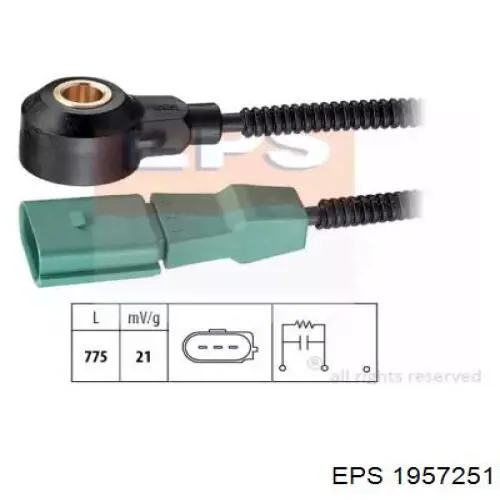 Sensor de detonação EPS 1957251 preço, a partir de 58,24 USD