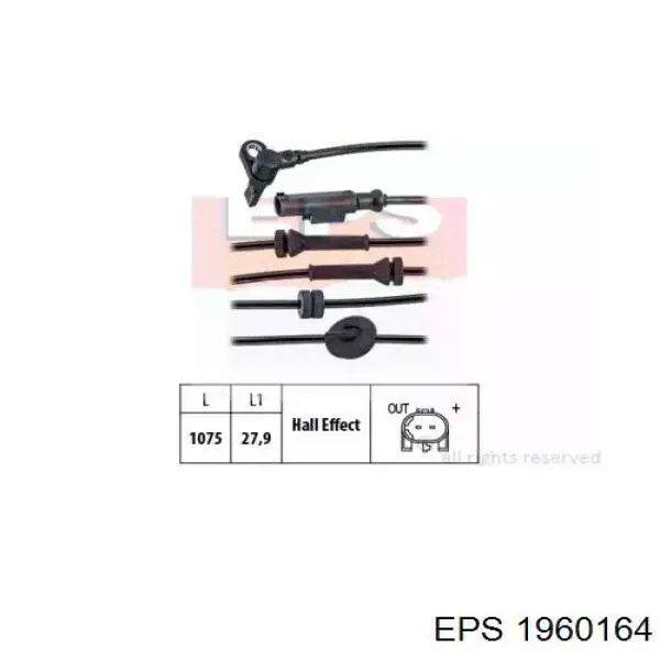 Compre 1960164 EPS Sensor dianteiro de ABS