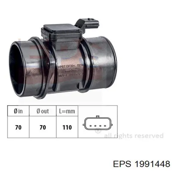Compre 93854 NGK Sensor de fluxo (consumo) de ar, medidor de consumo M.A.F. - (Mass Airflow)