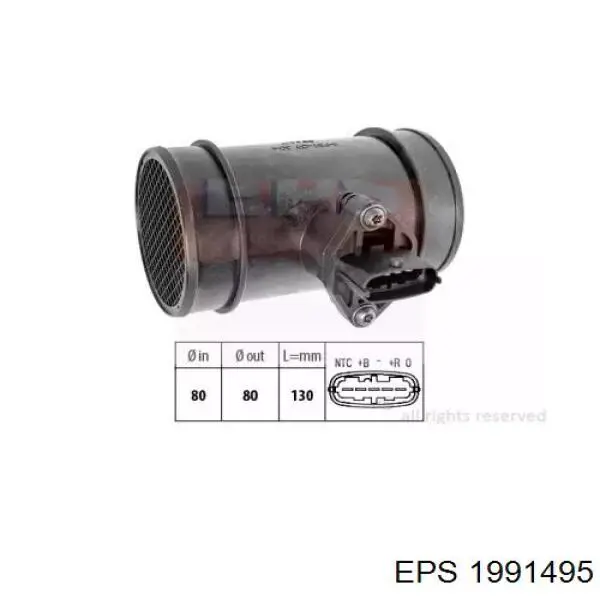 Sensor de fluxo (consumo) de ar, medidor de consumo M.A.F. - (Mass Airflow) Starline VV144 preço, a partir de 66,90 USD