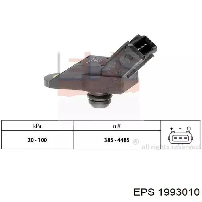 1993010 EPS Sensor de pressão no coletor de admissão, MAP