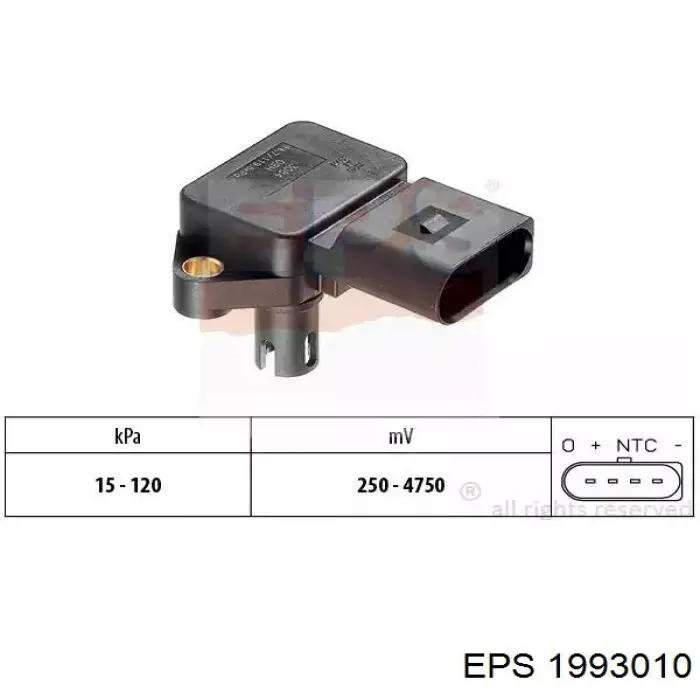 Sensor de pressão no coletor de admissão, MAP EPS 1993010 preço, a partir de 40,79 USD
