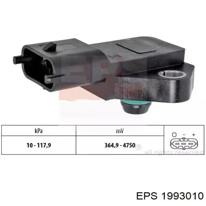 Compre 1993010 EPS Sensor de pressão no coletor de admissão, MAP