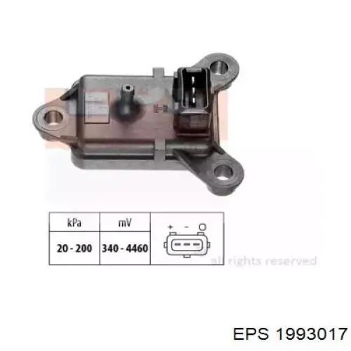 Compre 1638311 Ford Sensor de pressão no coletor de admissão, MAP