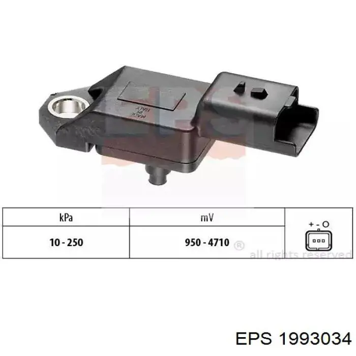 Sensor de pressão no coletor de admissão, MAP EPS 1993034 preço, a partir de 27,93 USD