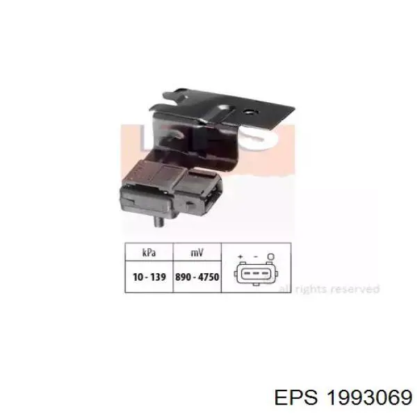 Compre PS10169 Delphi Sensor de pressão no coletor de admissão, MAP