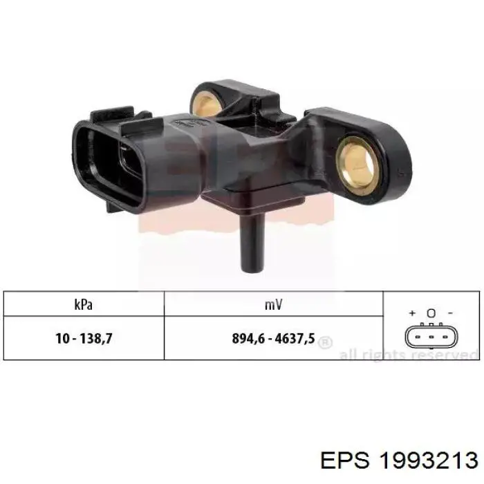 Sensor de pressão no coletor de admissão, MAP EPS 1993213 preço, a partir de 66,52 USD