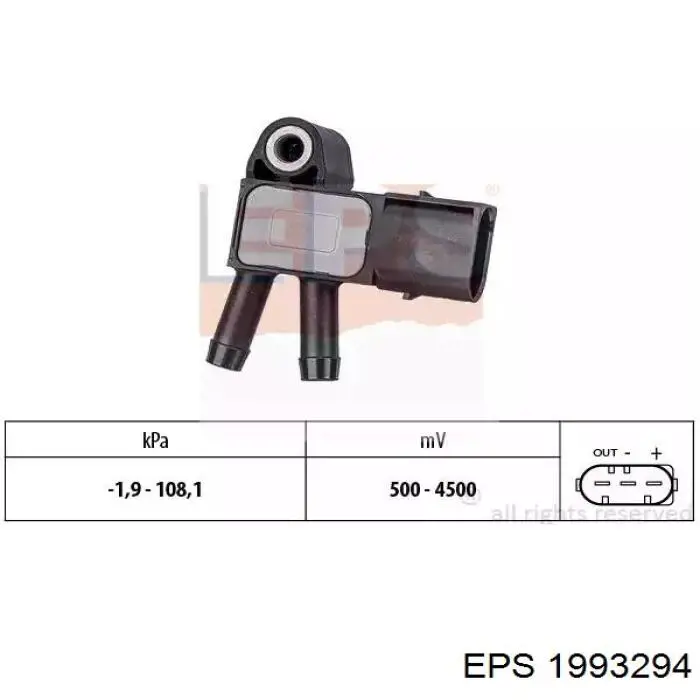 Compre 16116 FAE Sensor de pressão dos gases de escape