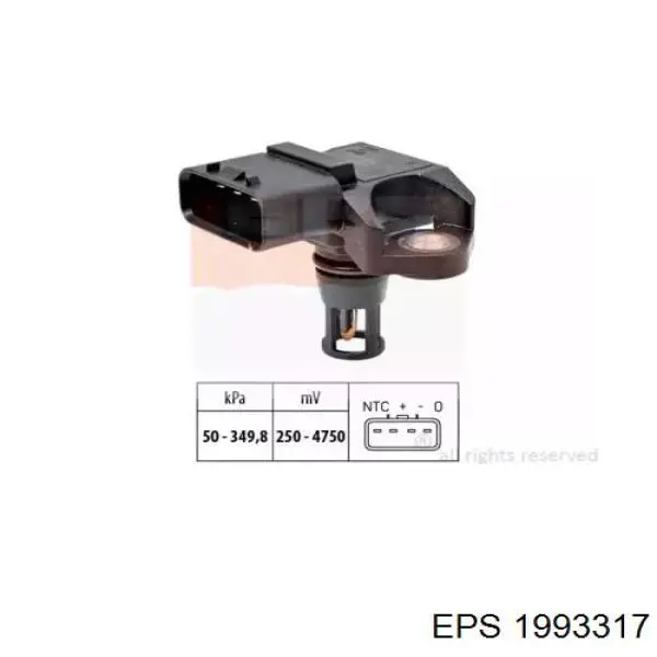 Compre 22627AA430 Subaru Sensor de pressão no coletor de admissão, MAP