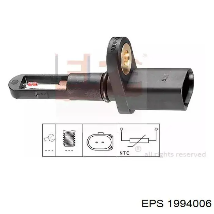 1994006 EPS Sensor de temperatura da mistura de ar