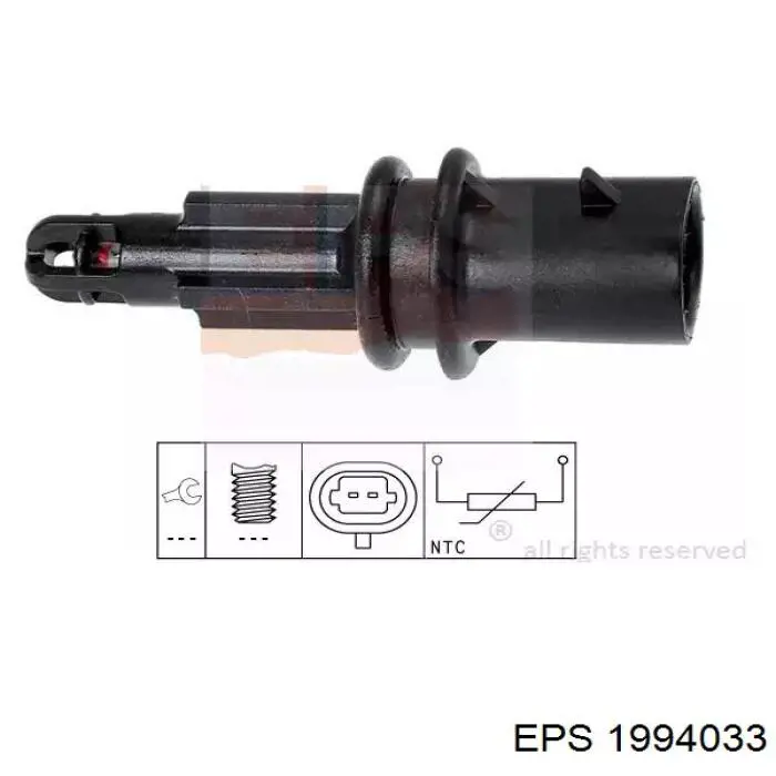 Sensor de temperatura da mistura de ar EPS 1994033 preço, a partir de 13,76 USD