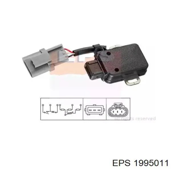 Sensor de posição da válvula de borboleta (potenciômetro) Nissan Patrol  Y60