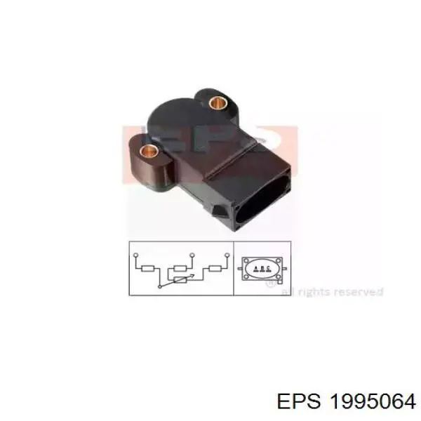 Sensor de posição da válvula de borboleta (potenciômetro) EPS 1995064 preço, a partir de 37,52 USD