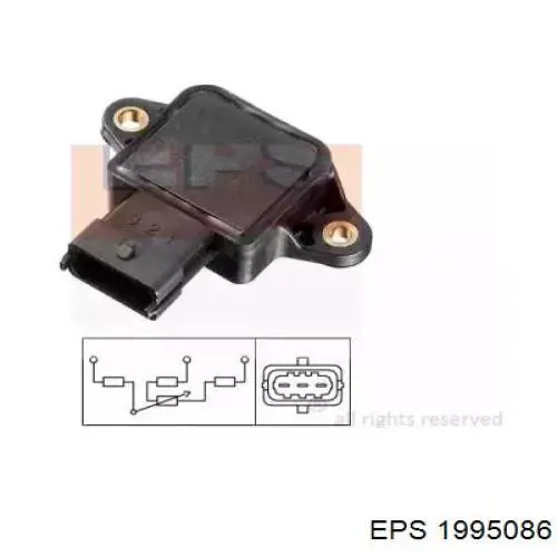Sensor de posição da válvula de borboleta (potenciômetro) EPS 1995086 preço, a partir de 14,98 USD
