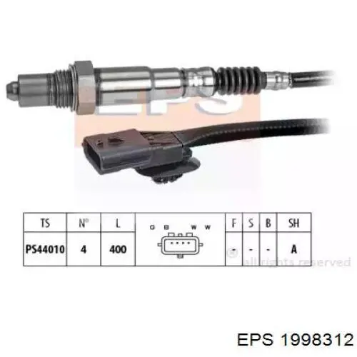 Sonda lambda, sensor de oxigênio até o catalisador 258006971 Bosch