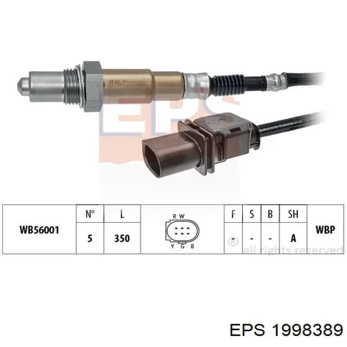 Sonda lambda, sensor de oxigênio 281004019 Bosch