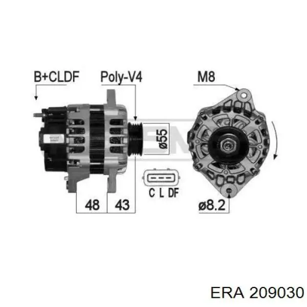 Gerador ERA 209030 preço, a partir de 98,75 USD
