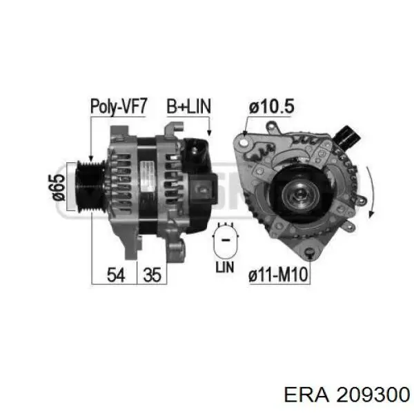 Gerador ERA 209300 preço, a partir de 246,74 USD