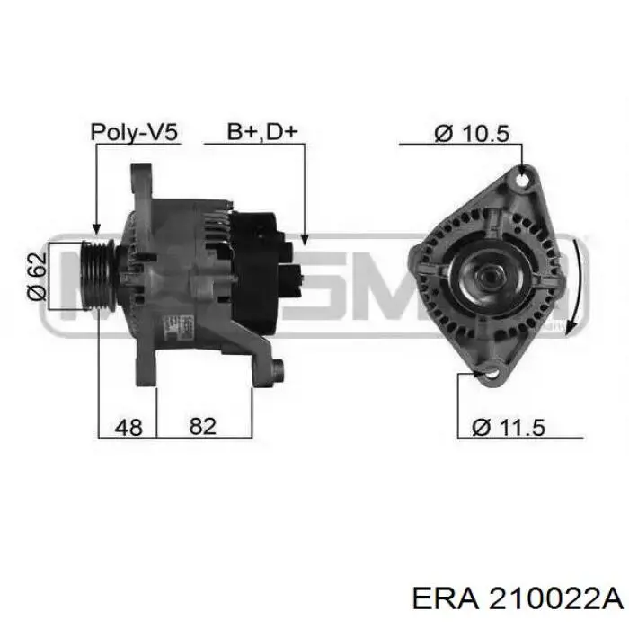 Gerador ERA 210022A preço, a partir de 222,58 USD