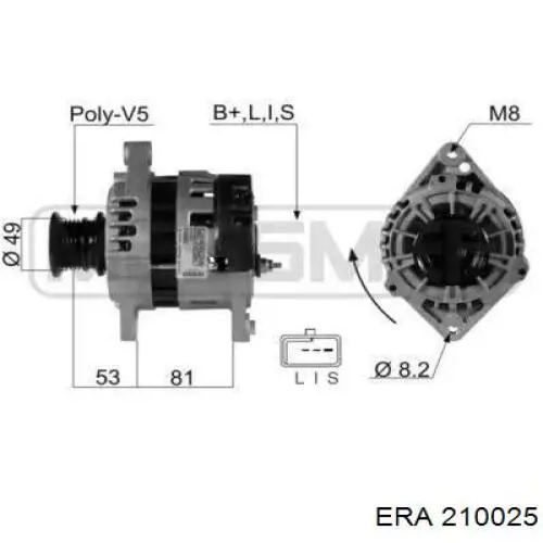 Gerador ERA 210025 preço, a partir de 71,51 USD