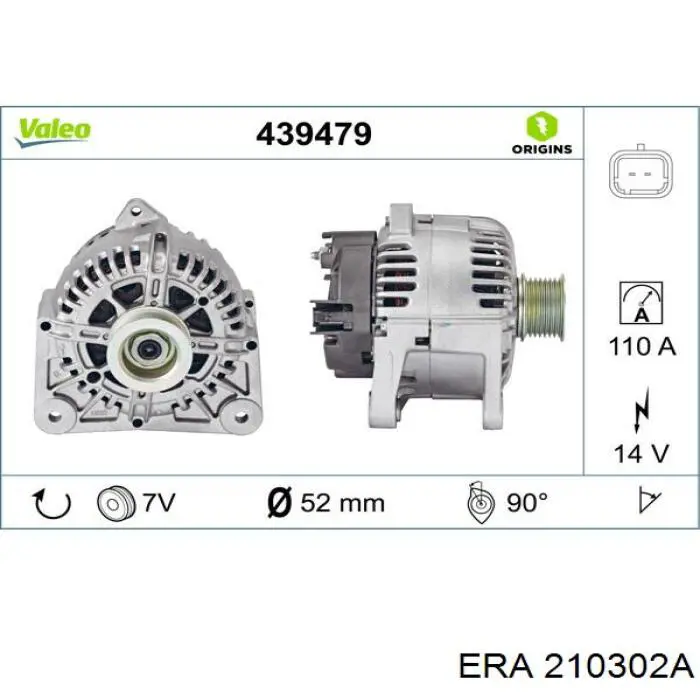 Gerador ERA 210302A preço, a partir de 234,63 USD