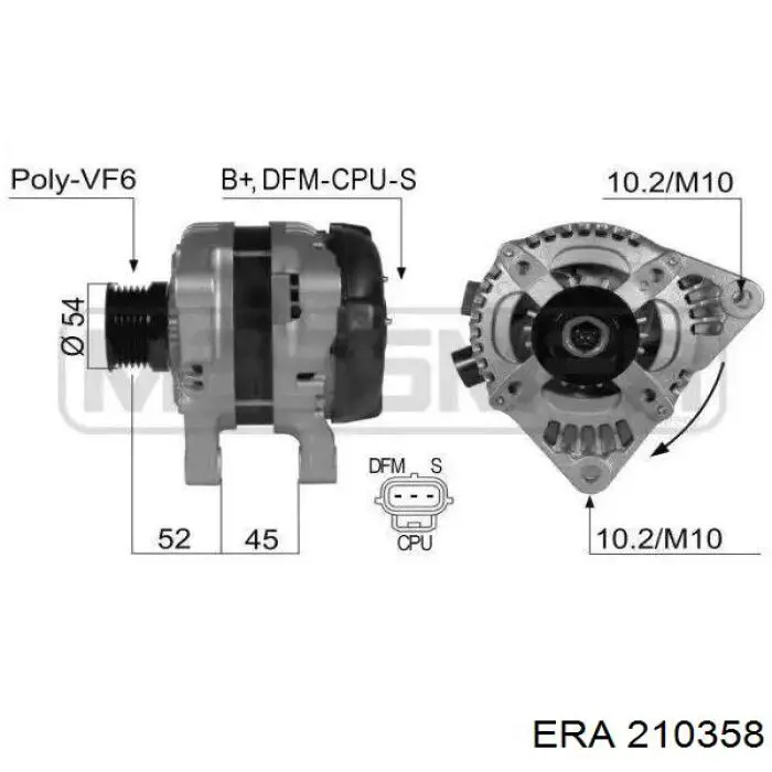 Gerador ERA 210358 preço, a partir de 87,89 USD