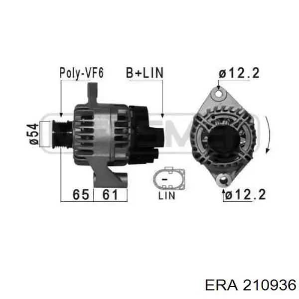 Gerador Chrysler 68254602AA