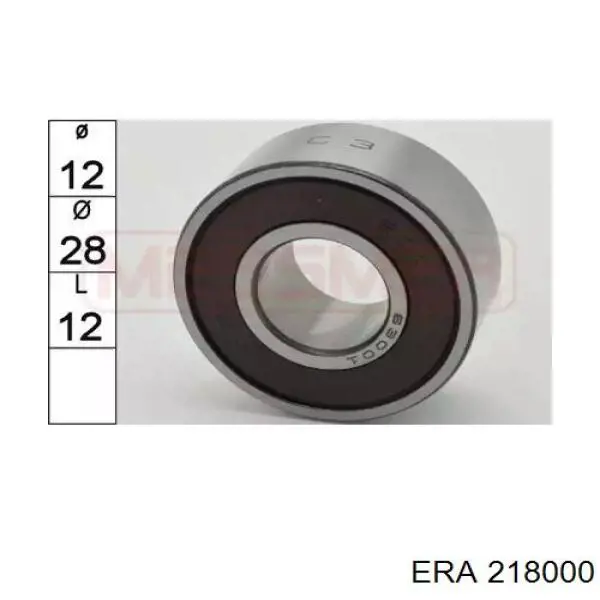 Rolamento do gerador 2312069T00 Nissan/Infiniti