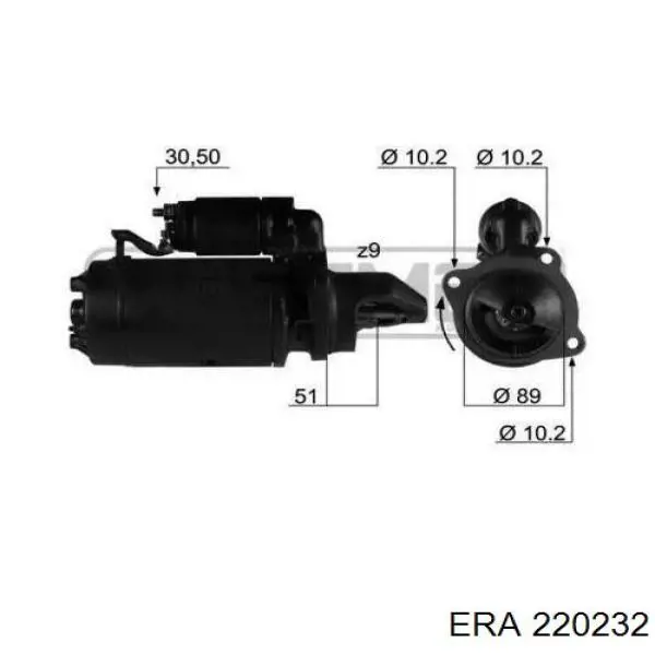 Motor de arranco ERA 220232 preço, a partir de 243,51 USD