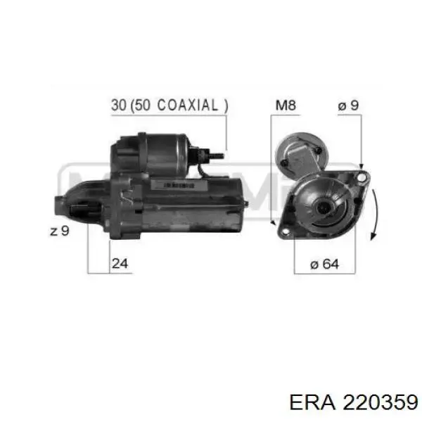 Motor de arranco ERA 220359 preço, a partir de 65,61 USD